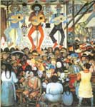 Diego Rivera Día de la Muerte reproduccione de cuadro