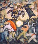 Diego Rivera El Burning de los Judas reproduccione de cuadro