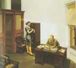 Edward Hopper Oficina en Night reproduccione de cuadro