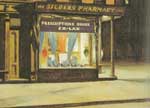Edward Hopper Store de drogas reproduccione de cuadro