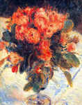 Pierre August Renoir Rosas reproduccione de cuadro