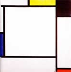 Piet Mondrian Composición 2 reproduccione de cuadro