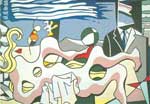 Roy Lichtenstein Nida reclinada reproduccione de cuadro