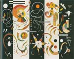 Vasilii Kandinsky A rayas reproduccione de cuadro