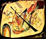 Vasilii Kandinsky Oval blanco reproduccione de cuadro