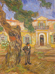 Vincent Van Gogh Hospital de San Pablo (pintura gruesa de Impasto) reproduccione de cuadro