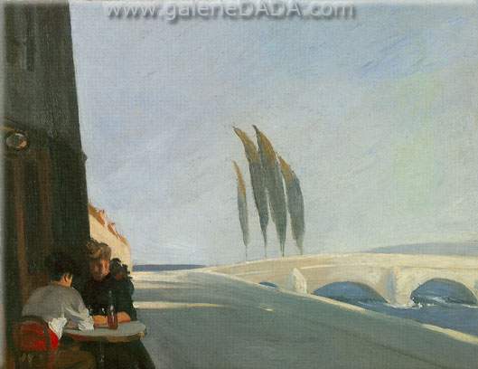 Edward Hopper Le bistro reproduction-de-tableau