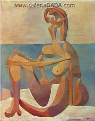 Pablo Picasso Baigneur assis reproduction-de-tableau