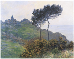 Claude Monet église à Varengeville reproduction de tableau