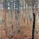 Gustave Klimt Forêt de hêtres I reproduction de tableau