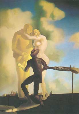 Salvador Dali, Girl Standing at the Window Fine Art Reproduction Oil Painting