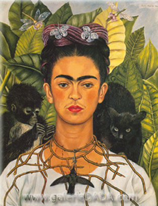 riproduzione-quadri-di Frida Kahlo Self - Ritratto