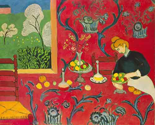 riproduzione-quadri-di Henri Matisse Armonia in rosso