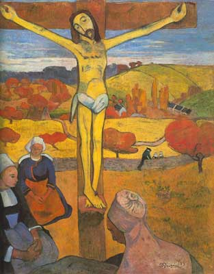 riproduzione-quadri-di Paul Gauguin Il Cristo Giallo