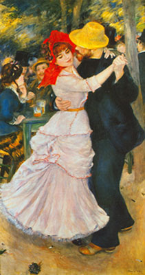 riproduzione-quadri-di Pierre August Renoir Danza a Bougival