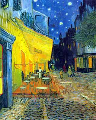 riproduzione-quadri-di Vincent Van Gogh La terrazza del Cafe