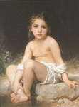 Riproduzione quadri di Adolphe-William Bouguereau Bambino a Bath