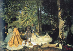 Riproduzione quadri di Claude Monet Pranzo sul Grass