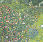 Riproduzione quadri di Gustave Klimt Paesaggio giardino italiano