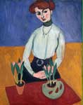 Riproduzione quadri di Henri Matisse Ragazza con Tulips