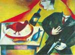 Riproduzione quadri di Marc Chagall Il Drunkard