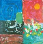 Riproduzione quadri di Marc Chagall Il Sole di Poros