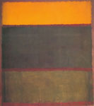 Riproduzione quadri di Mark Rothko Arancione, Wine, Grigio su Plum