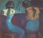 Riproduzione quadri di Pablo Picasso Prostitute in un bar