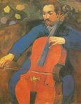 Riproduzione quadri di Paul Gauguin Il violoncellista