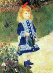 Riproduzione quadri di Pierre August Renoir Piccola ragazza con un innaffiatoio
