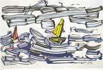 Riproduzione quadri di Roy Lichtenstein Barche a vela
