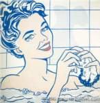 Riproduzione quadri di Roy Lichtenstein Donna in un bath