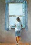 Riproduzione quadri di Salvador Dali Ragazza in piedi alla finestra